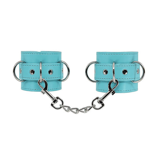 Berlin Baby Turquoise Blue Faux Leather Wrist Cuffs