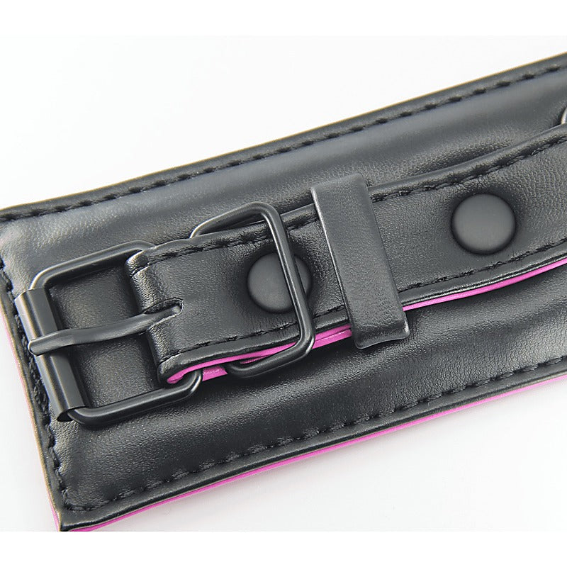 Berlin Baby Padded PU Leather Wrist Cuffs - Cuffs And Restraints