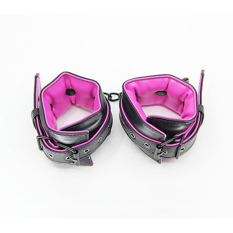 Berlin Baby Padded PU Leather Wrist Cuffs - Cuffs And Restraints
