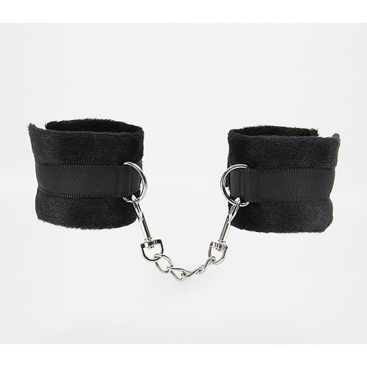Berlin Baby Plush Bondage Cuffs With Webbing Hook - Cuffs And Restraints