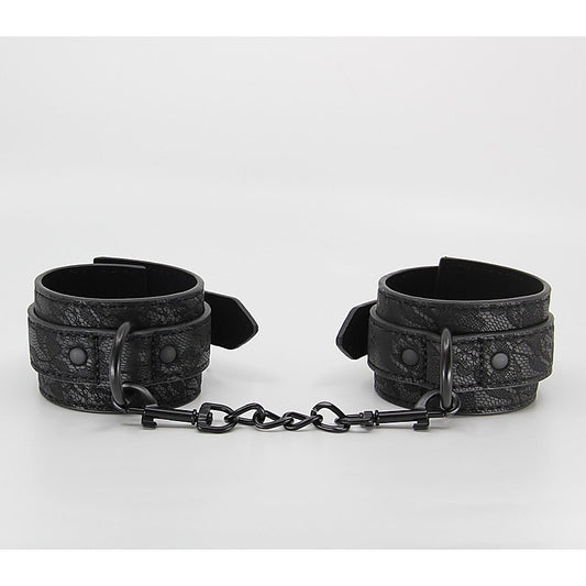 Berlin Baby Black Lace Printed Wrist Restraints