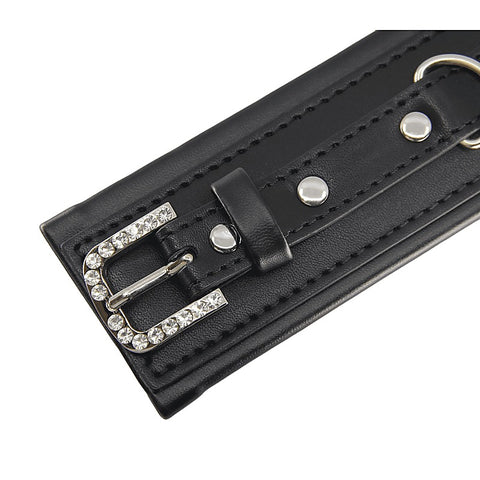 Berlin Baby Diamante Buckle Bondage Wrist Cuffs - Cuffs And Restraints