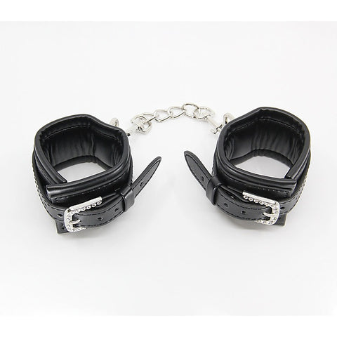 Berlin Baby Diamante Buckle Bondage Wrist Cuffs - Cuffs And Restraints