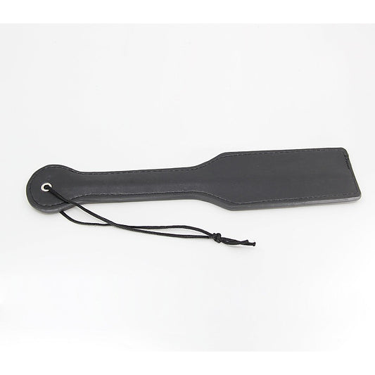 Berlin Baby Plain Black Faux Leather Paddle