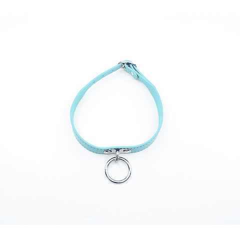 Berlin Baby PU BDSM Collar With Centre Ring - Collars and Leads