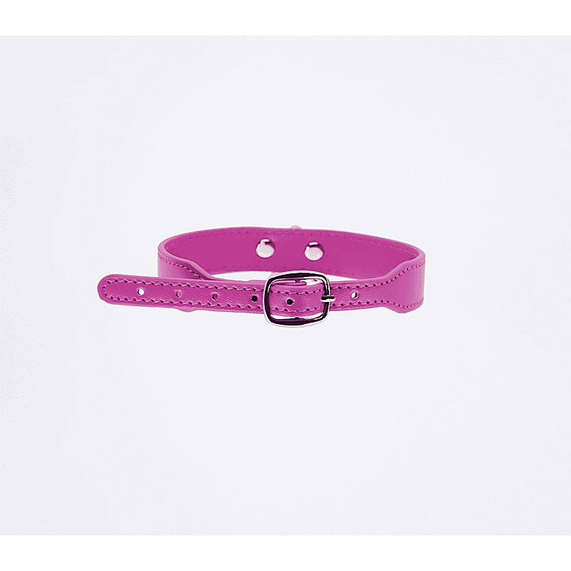Berlin Baby PU BDSM Collar With Centre Ring - Collars and Leads