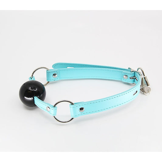 Berlin Baby Turquoise Faux Leather BDSM Gag