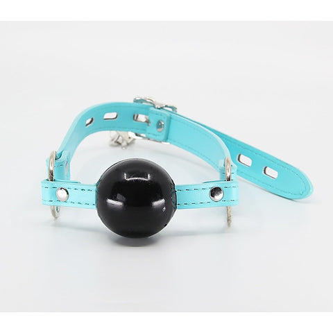 Berlin Baby Turquoise Faux Leather BDSM Gag - Bondage Gags and Bits