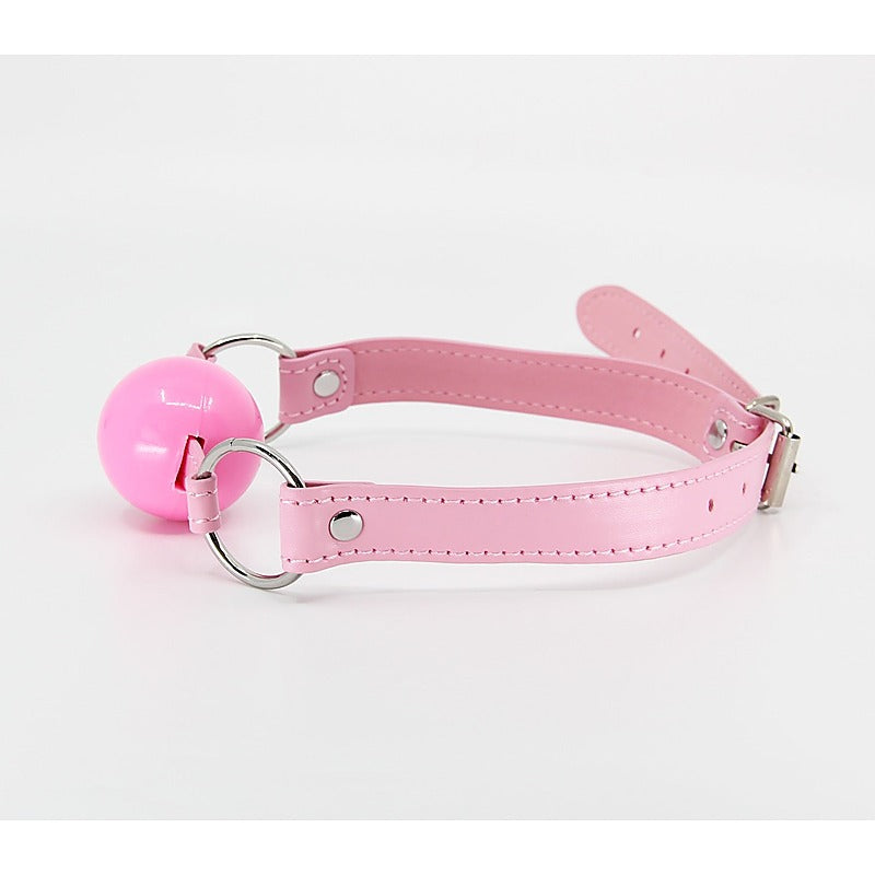 Berlin Baby Faux Leather BDSM Gag Baby Pink - Bondage Gags and Bits