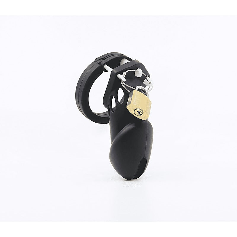 Silicone Male Chastity Cage Short by Love In Leather - Male Chastity