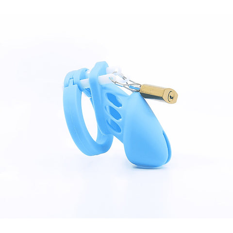 Silicone Male Chastity Cage Short by Love In Leather - Male Chastity