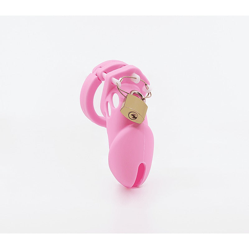 Silicone Male Chastity Cage Short by Love In Leather - Male Chastity
