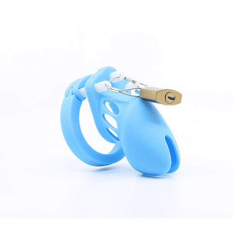 Silicone Male Chastity Cage Short by Love In Leather - Male Chastity