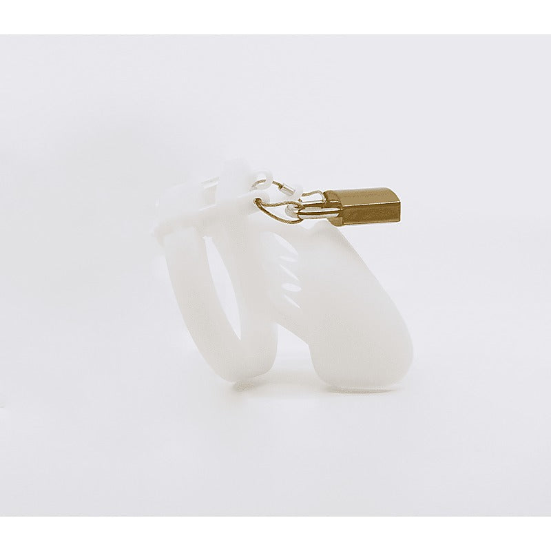 Silicone Male Chastity Cage Long by Love In Leather - Male Chastity