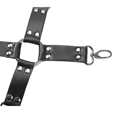 Love In Leather Vegan Friendly 9 Piece Bondage Kit - Bondage Kits