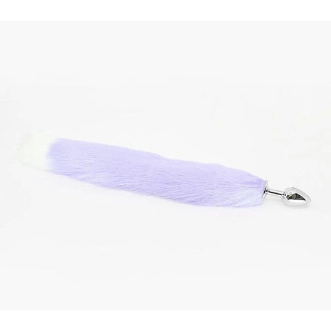 Faux Fur Fox Tail Butt Plug Small by Love In Leather - Butt Plugs