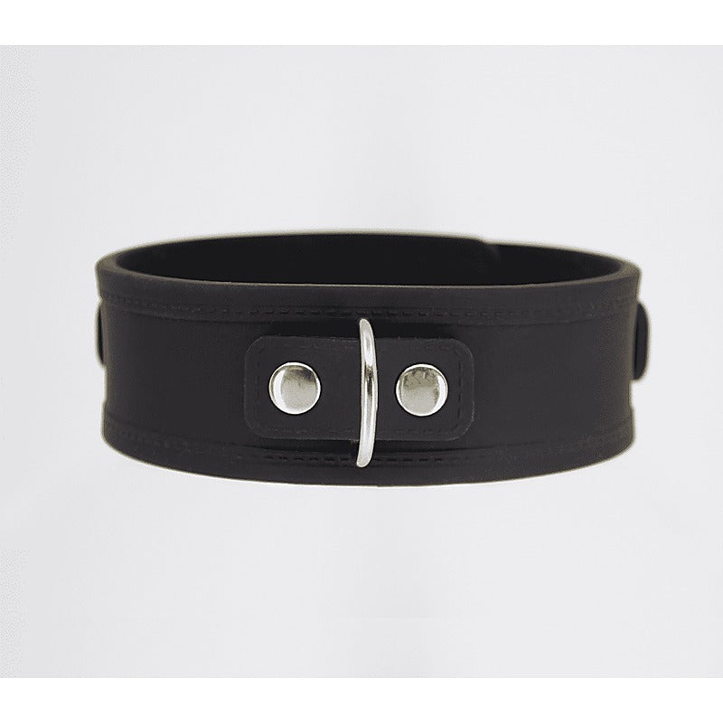Love In Leather Premium Silicone Collar & Lead Set - Collars and Leads