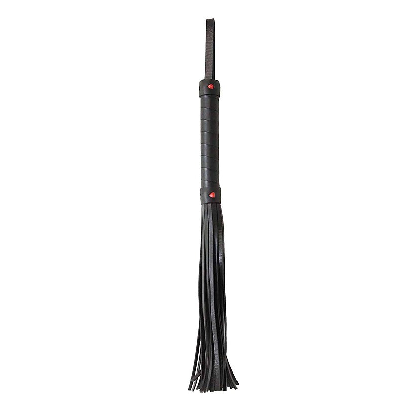 Berlin Baby Faux Leather Flogger With Heart Design - Whips And Crops