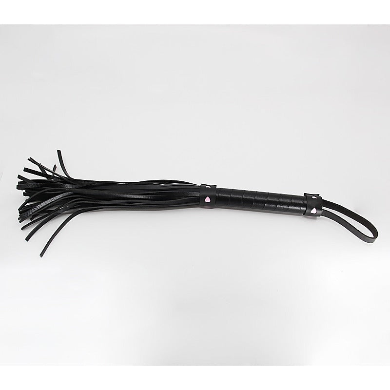 Berlin Baby Faux Leather Flogger With Heart Design - Whips And Crops