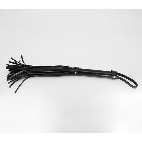Berlin Baby Faux Leather Flogger With Heart Design - Whips And Crops