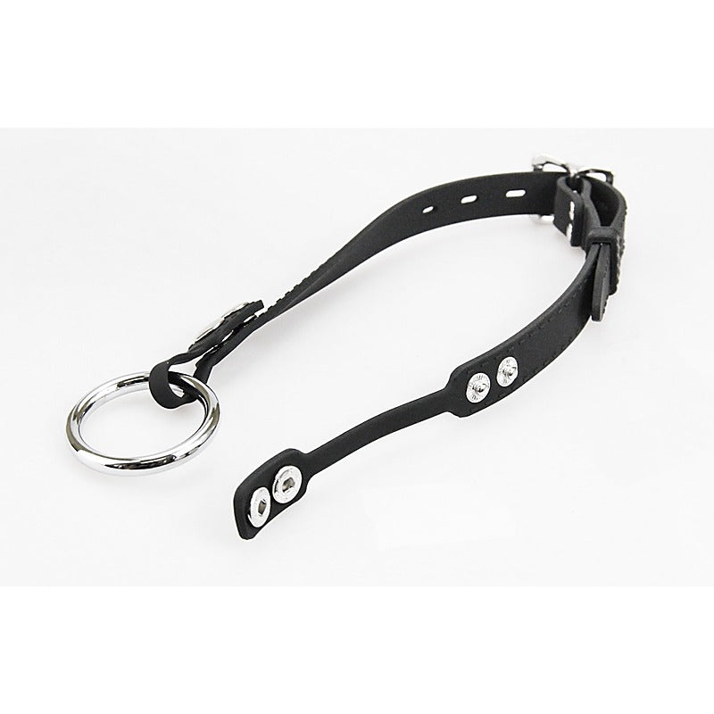Silicone Gag With Metal O-Ring by Love In Leather - Bondage Gags and Bits