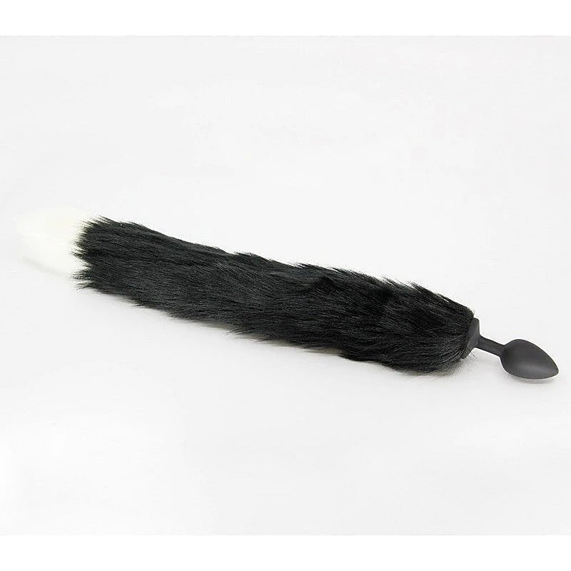 Fox Tail Silicone Butt Plug Medium by Love In Leather - Butt Plugs