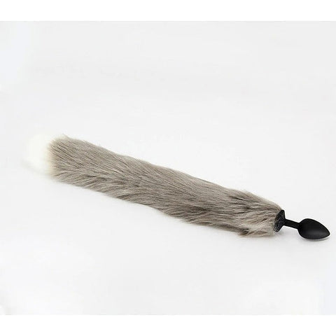 Fox Tail Silicone Butt Plug Medium by Love In Leather - Butt Plugs