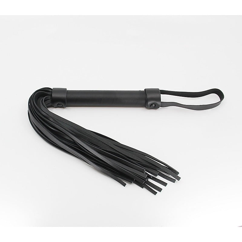 Berlin Baby Black Leather Look BDSM Flogger - Whips And Crops