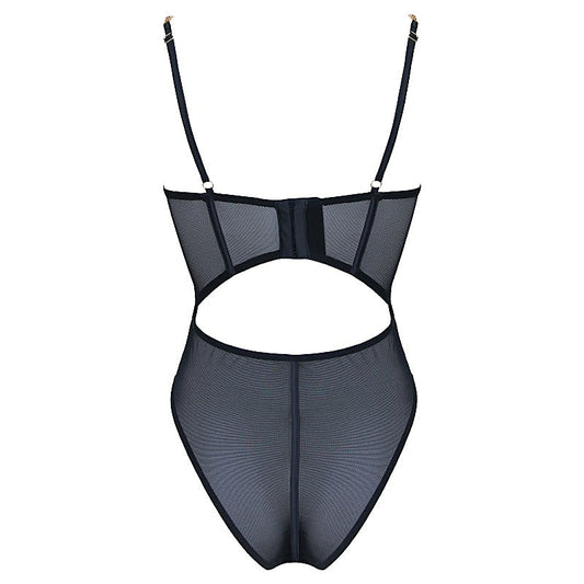 Muse Lingerie Sexy Soft Black Mesh Womens Bodysuit - Her Fetish