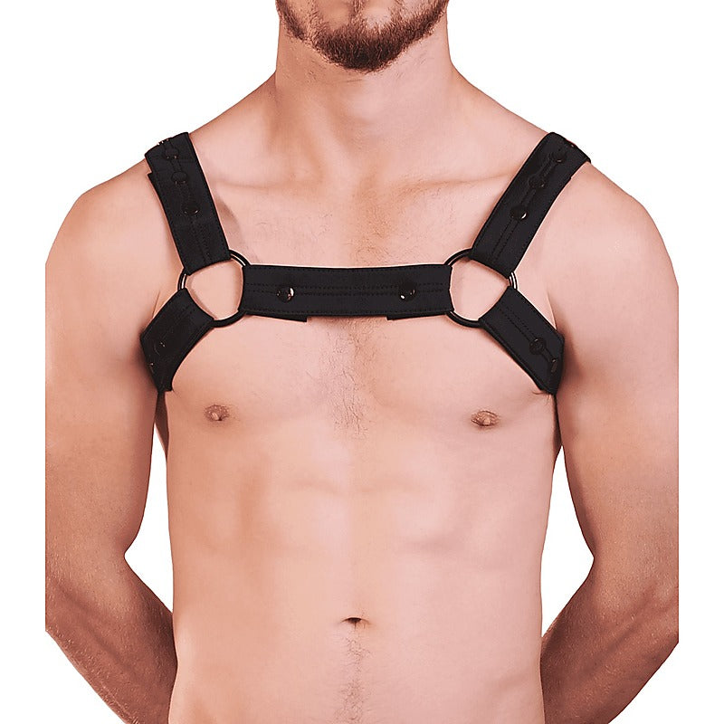 Love In Leather Mens Neoprene Bulldog Brace - Cuffs And Restraints