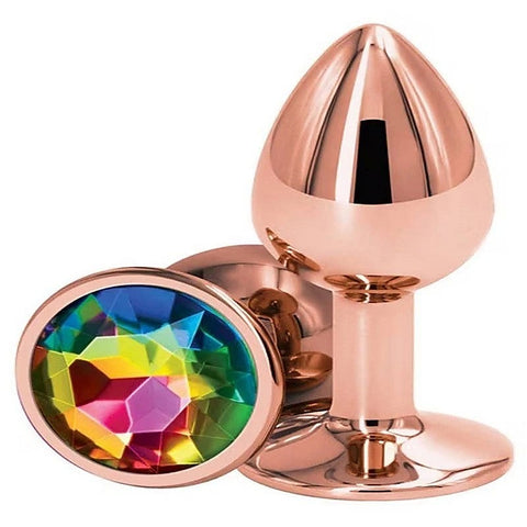 Rear Assets Rose Gold Small Butt Plug by NS Novelties - Butt Plugs