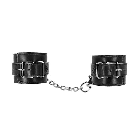 Faux Fur Lined Leatherette Ankle Cuffs by Berlin Baby - Cuffs And Restraints