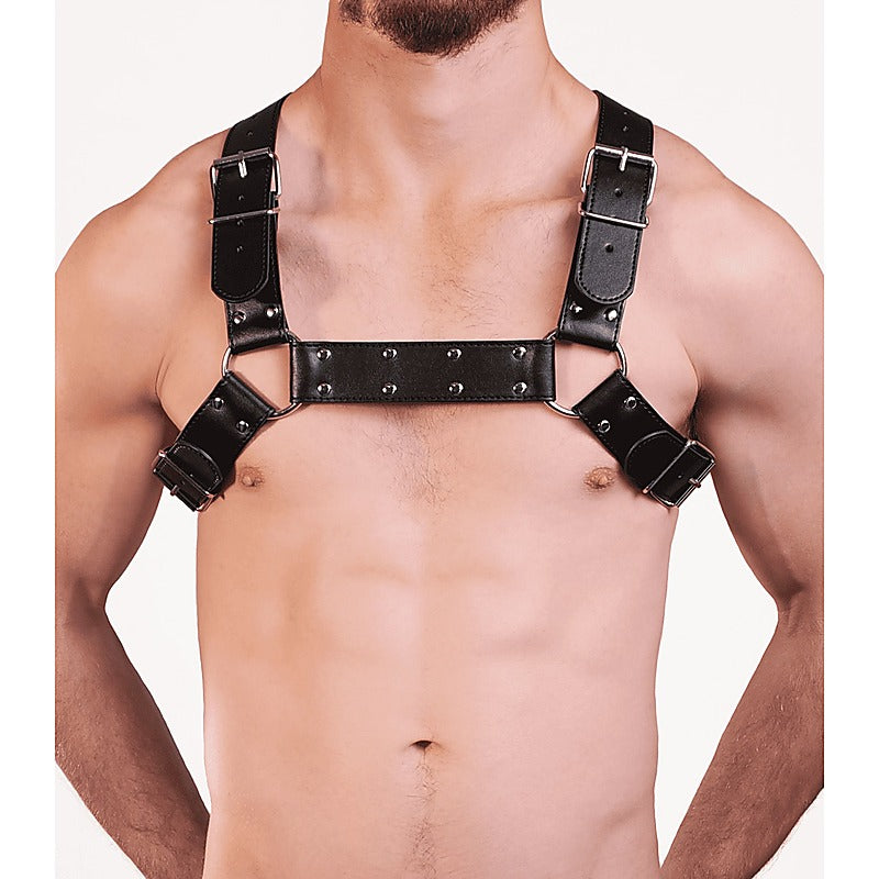 Berlin Baby PU Leather BDSM Play Bulldog Brace - Cuffs And Restraints