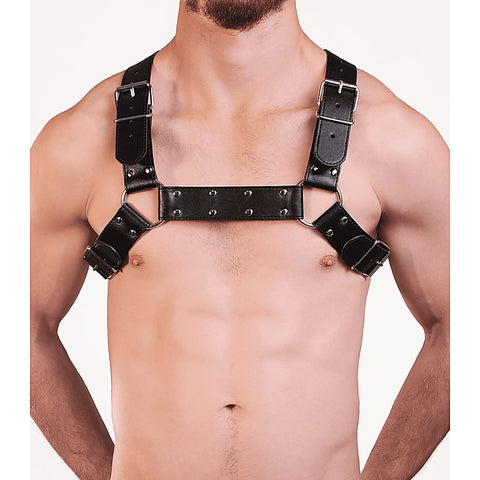 Berlin Baby PU Leather BDSM Play Bulldog Brace - Cuffs And Restraints