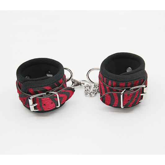 Berlin Baby Animal Print Bondage Wrist Cuffs - Cuffs And Restraints