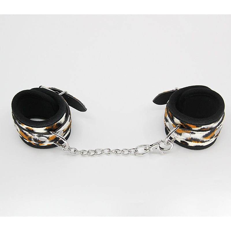 Berlin Baby Animal Print Bondage Wrist Cuffs - Cuffs And Restraints