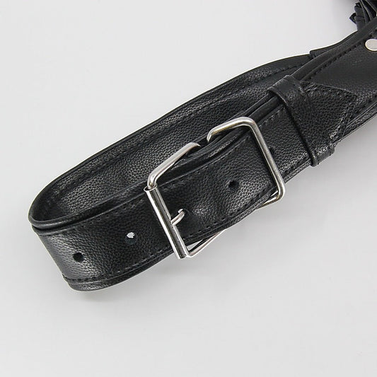 Love In Leather Mens PU Leather Bulldog Brace - Cuffs And Restraints