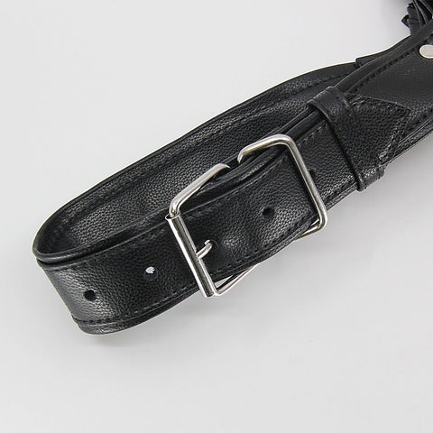 Love In Leather Mens PU Leather Bulldog Brace - Cuffs And Restraints