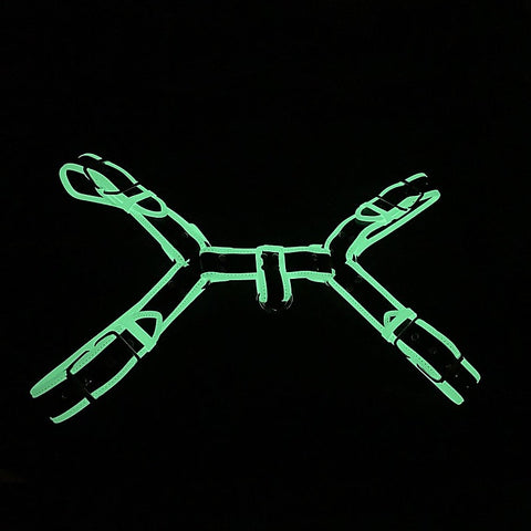Love In Leather Glow In The Dark Bulldog Brace - Cuffs And Restraints