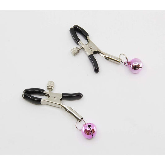 Love In Leather Womens Bells Nipple Clamps - Nipple and Clit Clamps