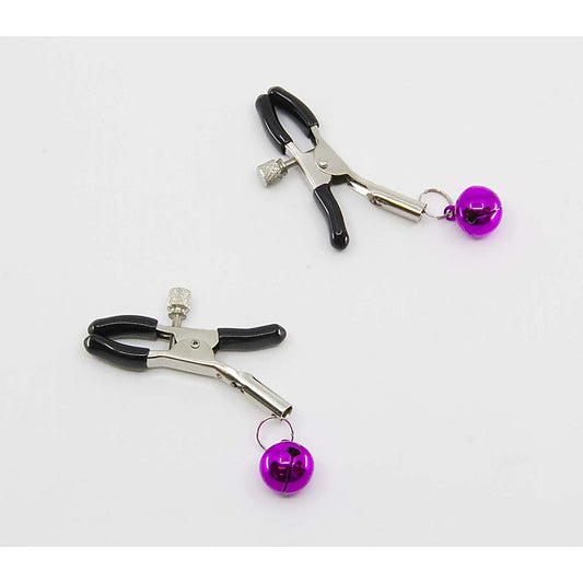 Love In Leather Womens Bells Nipple Clamps - Nipple and Clit Clamps
