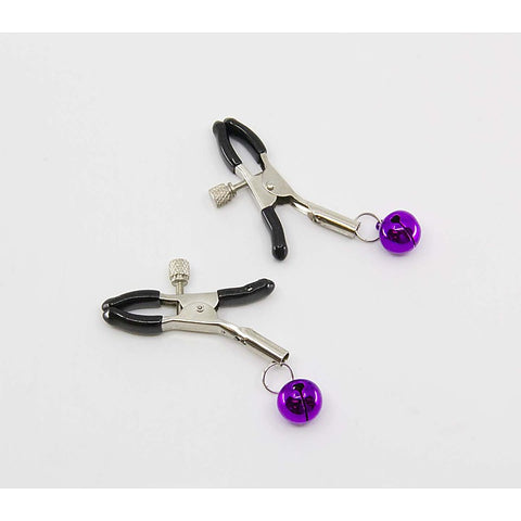 Premium Bells Nipple Clamps by Love In Leather - Nipple and Clit Clamps