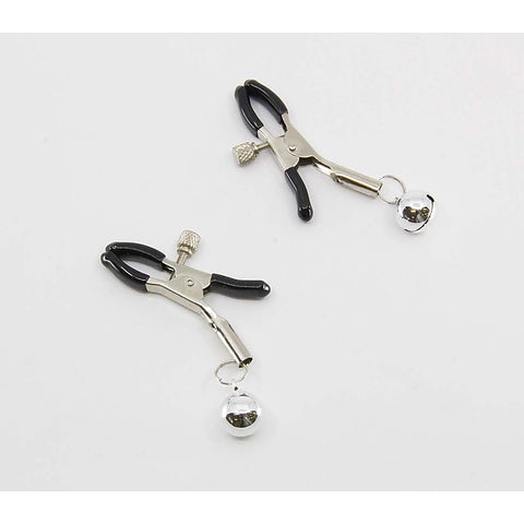Premium Bells Nipple Clamps by Love In Leather - Nipple and Clit Clamps