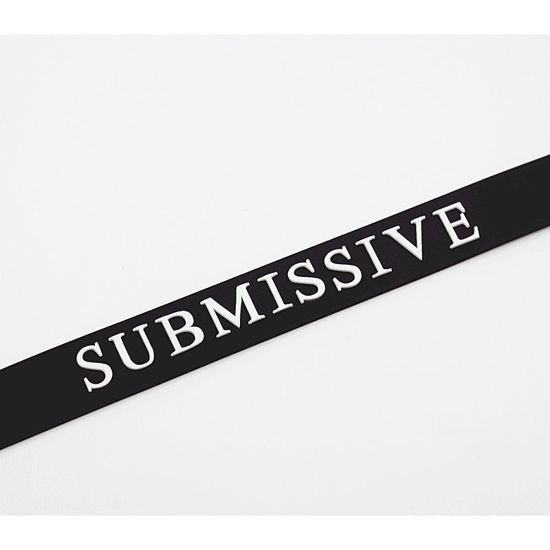 Silicone SUBMISSIVE BDSM Collar by Love In Leather - Collars and Leads