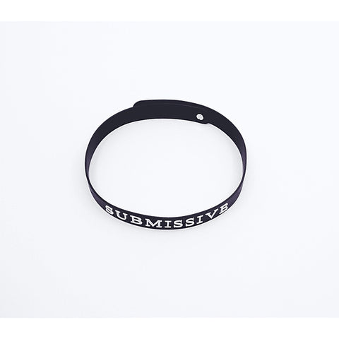 Silicone SUBMISSIVE BDSM Collar by Love In Leather - Collars and Leads