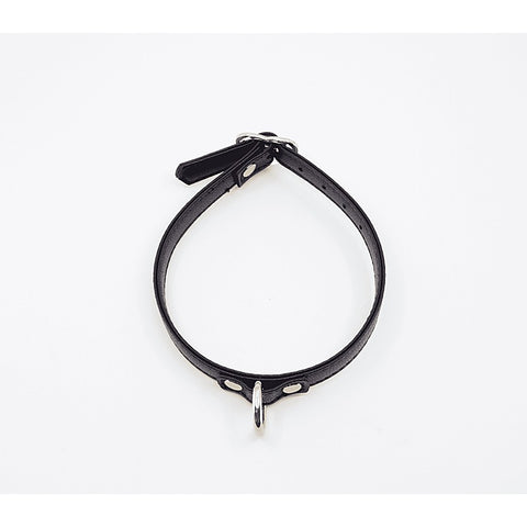 Heart Buckle Bondage Leather Collar by Love In Leather - Collars and Leads
