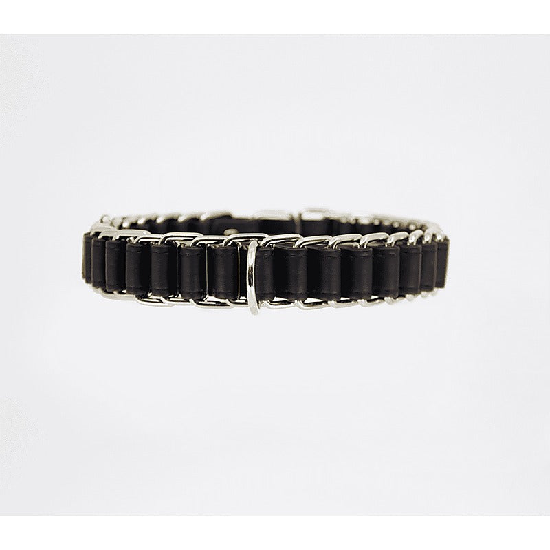 Chain Link Bondage Collar and Lead by Love In Leather - Collars and Leads