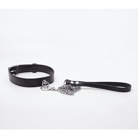 Tipped Bondage Collar & Lead Set by Love In Leather - Collars and Leads