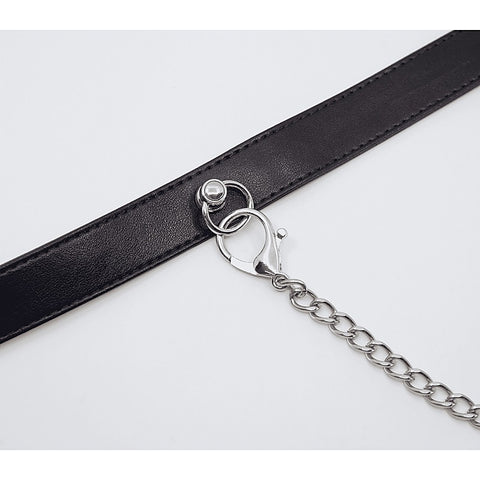 Tipped Bondage Collar & Lead Set by Love In Leather - Collars and Leads