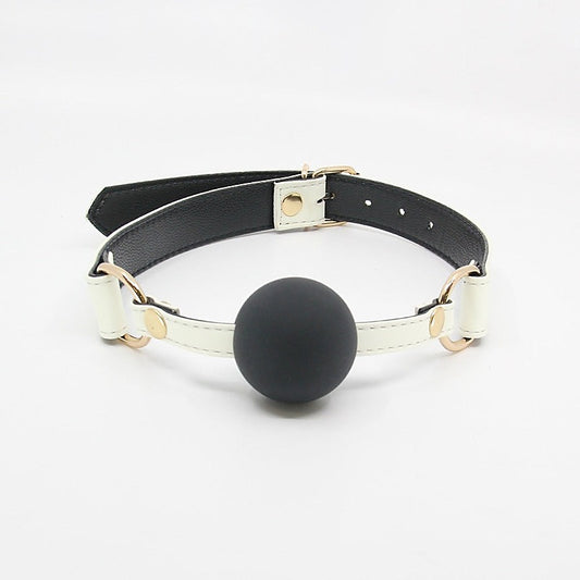 Love In Leather Glow in the Dark Gag With Ball - Bondage Gags and Bits